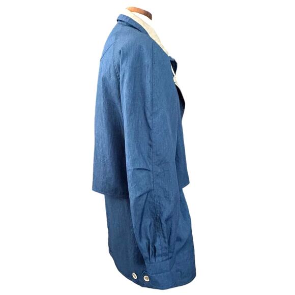 Vintage Architect Utility Jacket S Blue Lightweight Minimalist Outdoor Chic Work - Picture 4 of 10